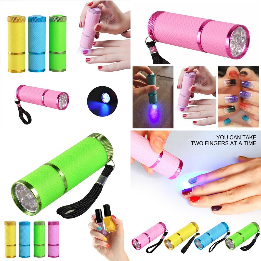 Lanterna Compacta de LED para Secagem de Unhas com Alça Preta para Fácil Portabilidade e Baixo Consumo de Energia