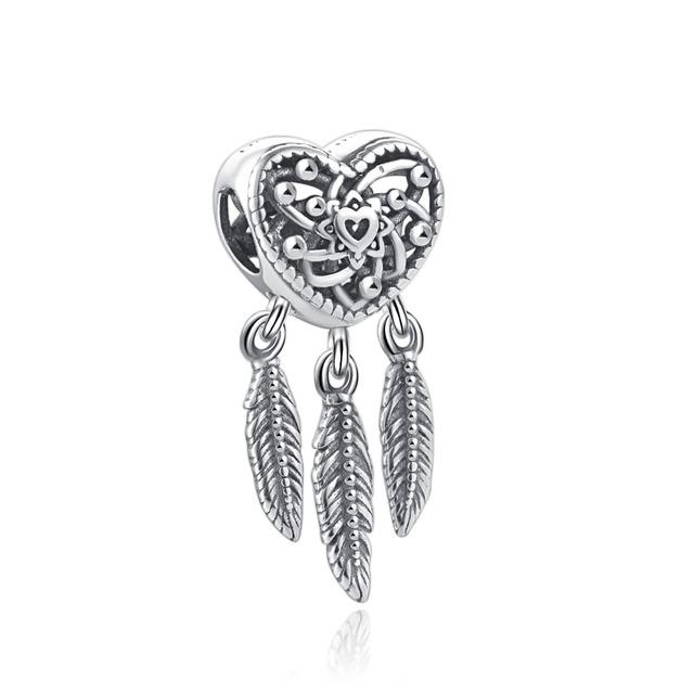 

Новий срібний 925 проби Infinity Hearts & Stars Flower Pendant DIY fine beass Charms Fit Original Charm Bracelet Women