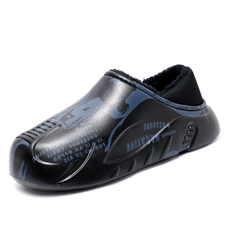 Fashion Men Slippers Winter Shoes New 2025 Keep Warm Plush EVA Waterproof Non-slip Indoor Outdoor Walking Casual Shoes Unisex Men Women