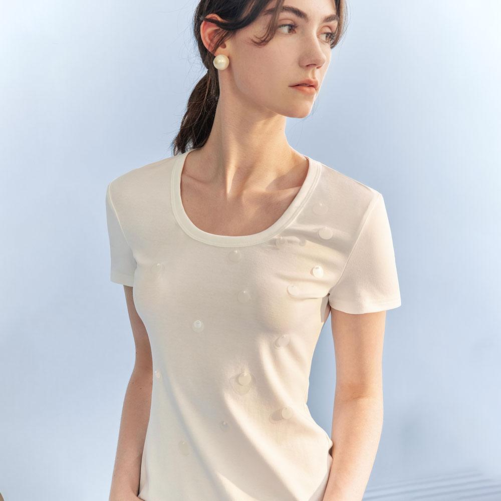 Waiwaiaiem Yy_U-Neck Shoulder Top