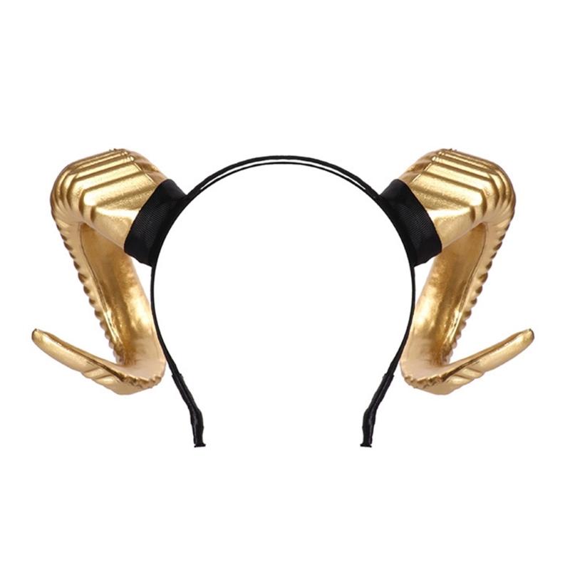 

Хэллоуин Ведьма Рога Быка Форма Ободок Снимать Фильм Демон Злой Обруч для Волос Греческий Бог Косплей Вечеринка Костюм Головной Убор 1