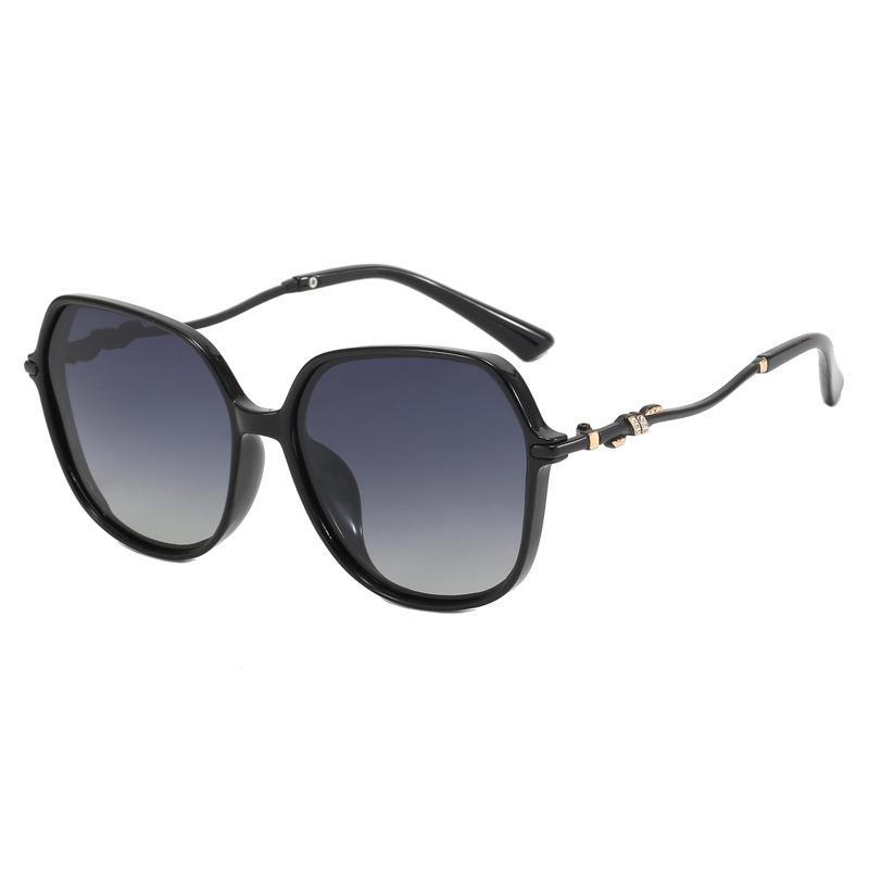 New irregular gorgeous sunglasses women's European and American fashion retro polarized sunglasses street sunshade glasses