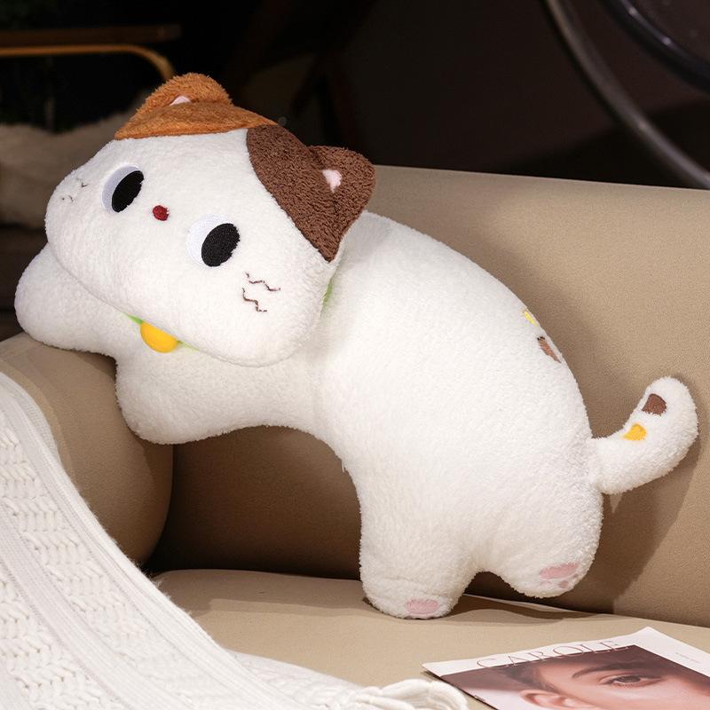 Милая милая черная кошка подушка-игрушка плюшевая игрушка кукла сиамская кошка кукла детская компания успокаивающая кукла 50cm（0.65kg）