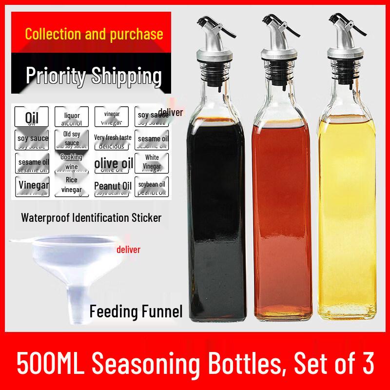 ZISIZ Lead-Free Glass Seasoning Jar