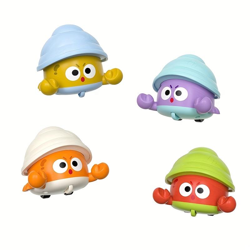 

Набор из 4 игрушечных машинок с присосками в виде мультяшных крабов для детей, интерактивные сенсорные игрушки-непоседы с 6 яркими дизайнами, прочный АБС-пластик, игрушечные машинки, игривый дизайн Hermit crab (4 pieces)