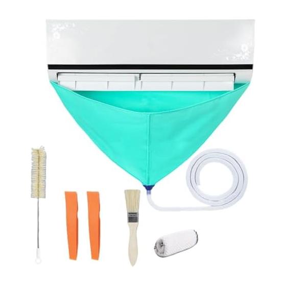Air Conditioner Cleaning Cover for Home Use, Air Conditioner Cleaning Cover, 6/8 Piece Set, Air Conditioner Cleaning Set, Wall Hanging, Double Layer