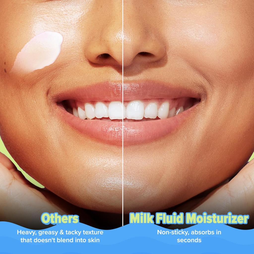 Aqualogica 5 Barrier+ Milk Fluid Moisturizer 70 Ml Pack of 1 Lightweight Hydrating Repairing Skin Barrier