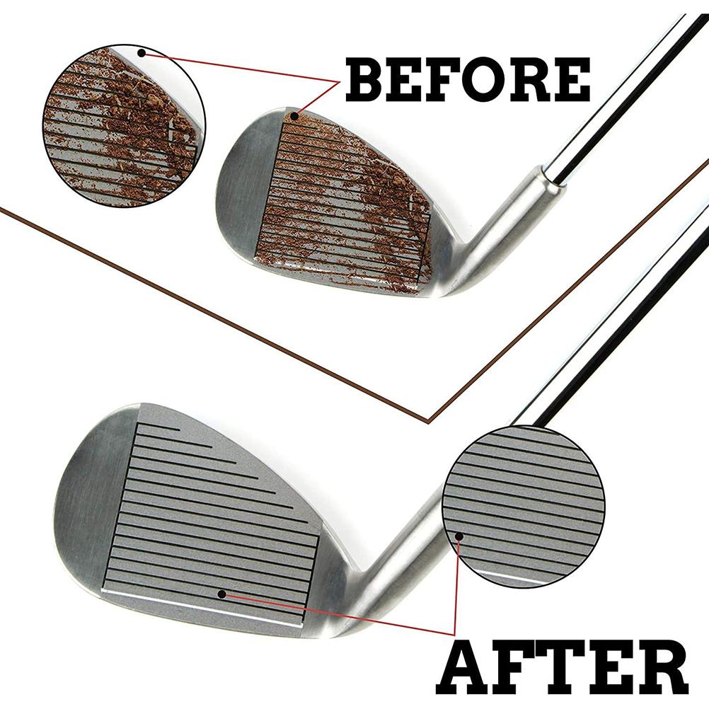 3 in 1 Golfs Club Brush Golfs Clean Tool Flexible Portable with Key Chain Golfs Club Cleaner