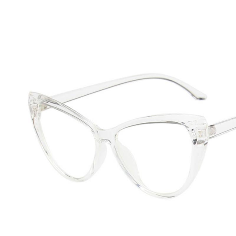 Retra Cat Eye Frame Clear Lens Glasses Simple Myopia Nerd Spectacles Degree -0.5 -1.0 -2.0 -3.0 -4.0 To -6.0