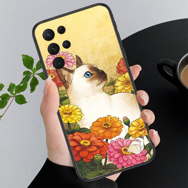 Kreslený Kočka Pouzdro na Telefon Pro Samsung A52S A21S A33 A23 A13 A14 A32 A52 A53 A54 A51 A71 A15