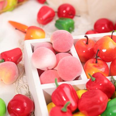 10/20Pcs Foam Artificial Fruit Fruit And Vegetable Simulation for Home Decor Fake Fruit Food Apple Lemon Peach Photography Props