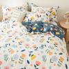 Flower Bedding Set Quilt Duvet Cover and 2pc Pillowcase 100% Cotton Bed Linens Single Double Queen King Full Size Home Textile