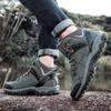 35-46 Couple Large Outdoor Mountaineering Shoes Casual Hiking Shoes with Velvet Warm High Top Cotton Shoes Snow Boots