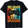 Hello 3rd Grade Level Unlocked Video Game Back To School Tshirt Back To School Tees Colorful Doodle First Day Y2k Ins Clothes