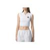 FILA X Hailey Collaboration Simple Versatile Comfortable College Style Tennis Shirt Women tops White A71W523102F-WT