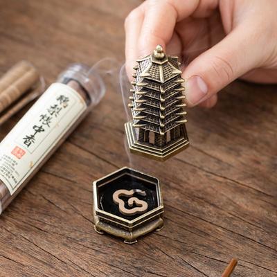 New Chinese Style Incense Burner Zinc Alloy Good Symbolism Indoor Aromatherapy Vertical Accessories Incense Holder Gifts