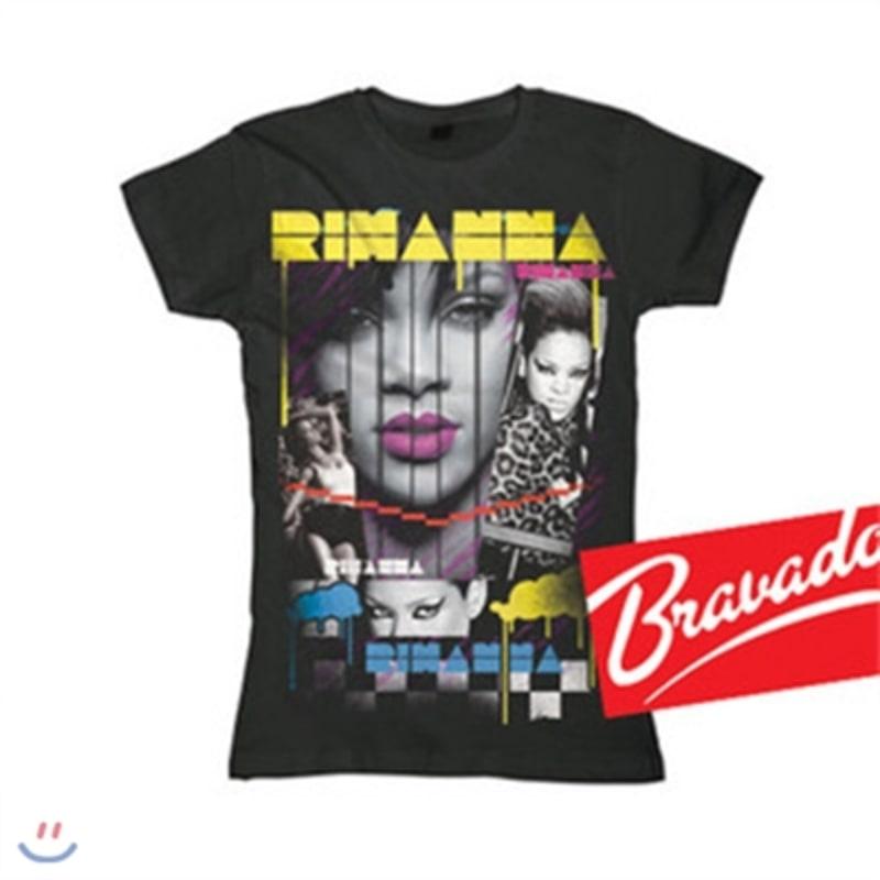 

RIHANNA RIHANNA drip cloudy montage 31932204 women s t-shirt