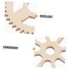 SEWACC Wooden Gear Puzzle, 100 Pieces Set, Small Wood Gears for DIY Crafts, Ideal for Home Learning and Creativity