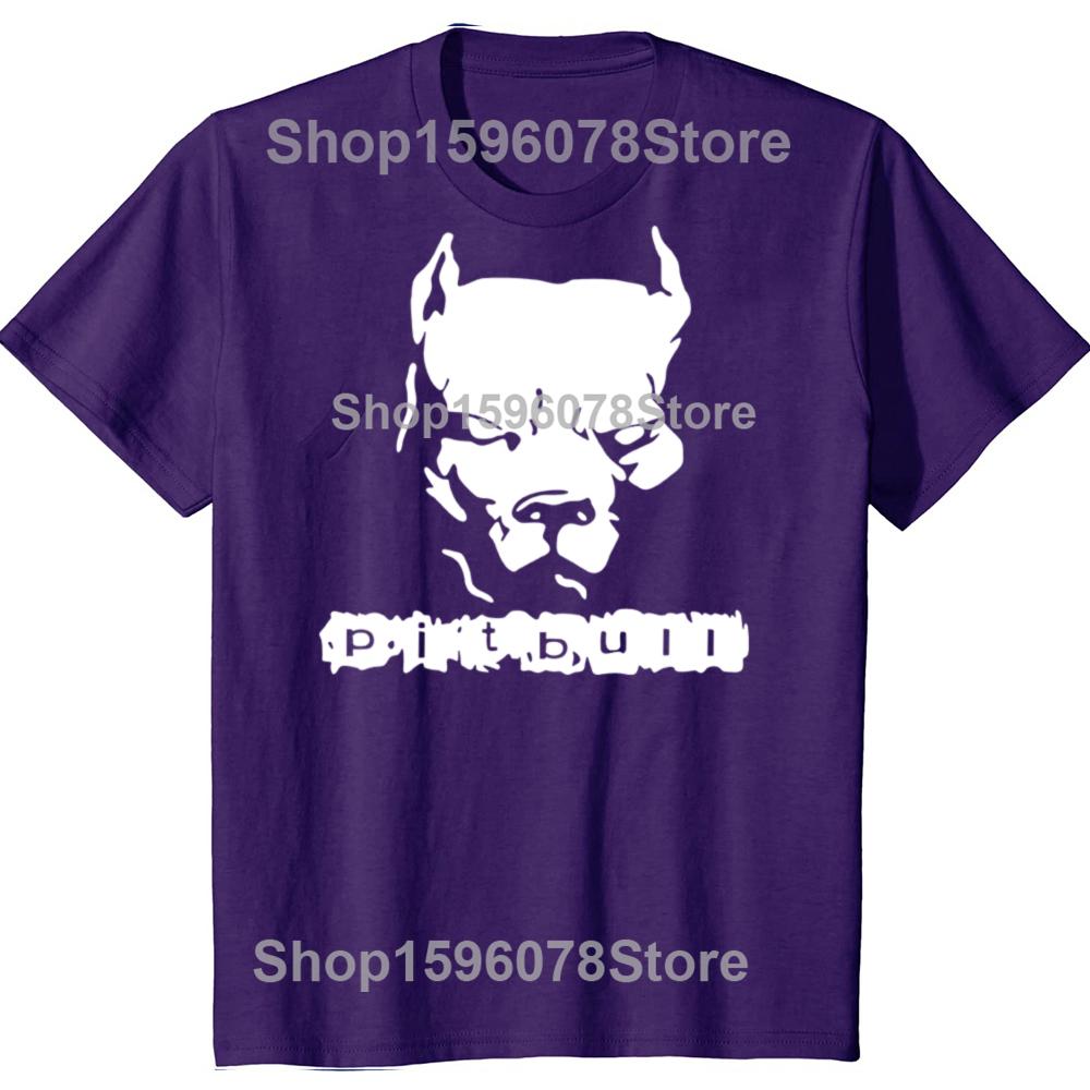 Funny Pitbull American Pit Bull Dog Dad T Shirts Graphic Cotton Streetwear Short Sleeve Birthday Gifts Summer Style T-shirt