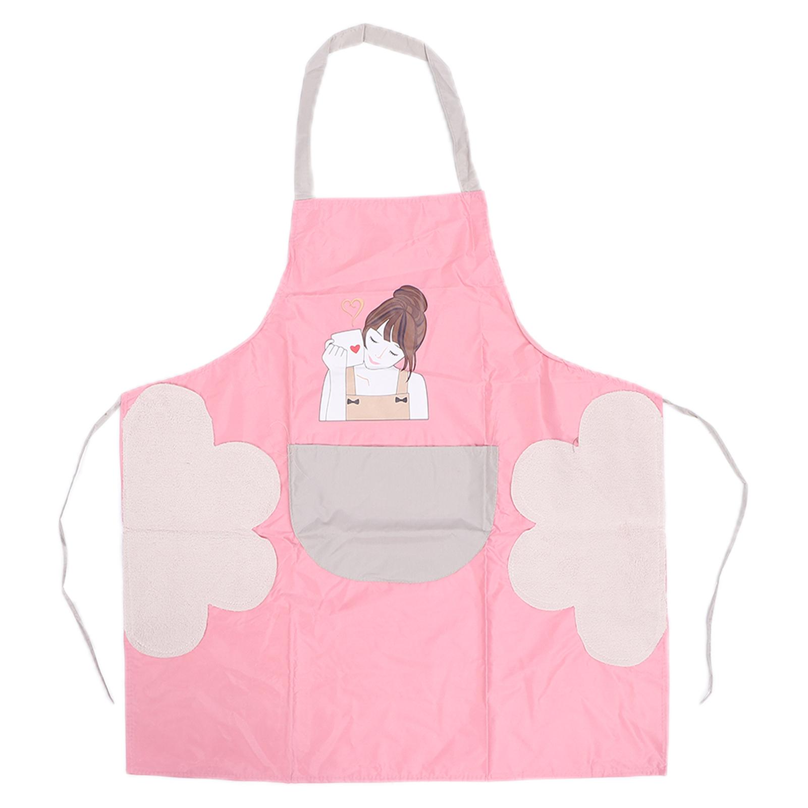 Beauty Girl Pattern Cosmetics Apron Waterproof Baking BBQ Cooking Apron with