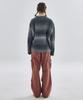 SOME PLACE Gradient Stripe Oversized Round Knit [Gray]