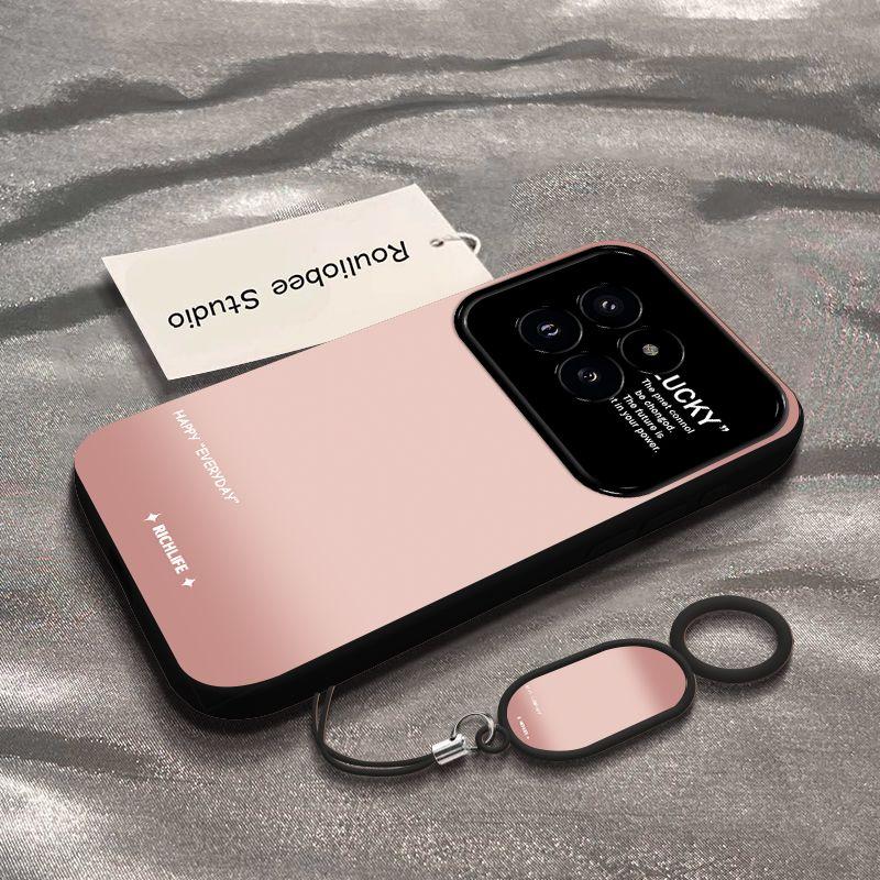 Xiaomi Mi 14 Mobile Phone Case 14pro Personality Smudge Gradual Change Green 14Ultra Large Window All-inclusive Silicone Anti-drop Soft