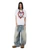 Opeunyadeu(Owai) Spray Heart Tee - White