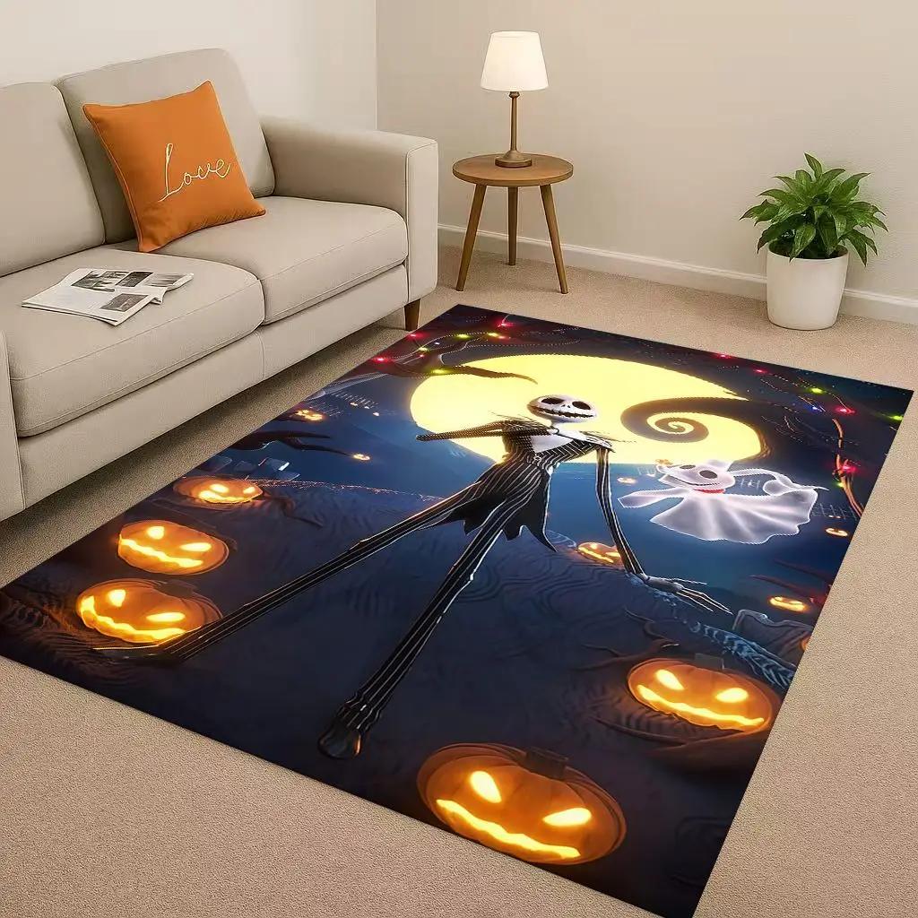 

Nightmare Before Christmas Cartoon Jack Living Room Non-Slip Area Rug Carpet for Bedroom Kids Playroom Sofa,Home Doormat 40x60cm( 15x23in )