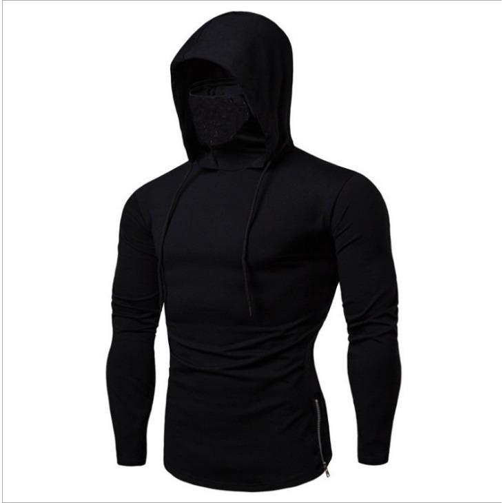 Men's Hooded Masked Long Sleeved Hoodies & Sweatshirts