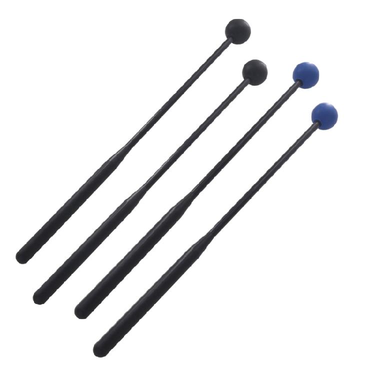 1 Pair Marimba Mallets Rubber Ball Mallet Smooth Plastic Handle Percussion Sets