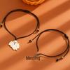 European & American Halloween Cartoon Bat Ghost Pendant Bracelet Set for Women