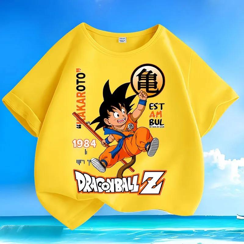 Summer new style Gokustyle childs shortsleeved tshirt made of pure cotton a casual top for leisure time