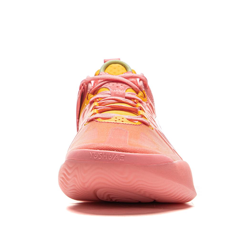 Li Ning Yushuai 19V2 Basketball Shoes Men's Low Top Pink Orange ABAV049-1