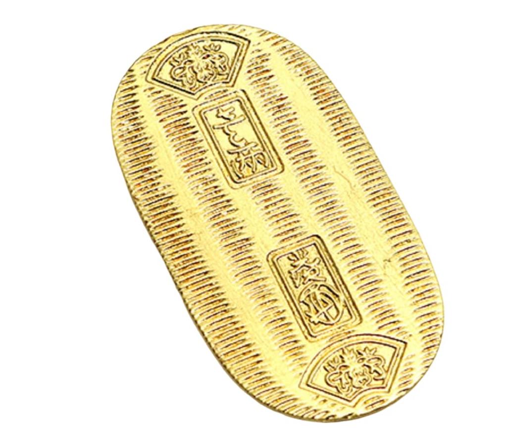 Attract Fortune with Pure Gold Leaf Fortune and Good Fortune Leaf Made In Japan Money Oval, One-Ryo Oval, [Gold Craft]