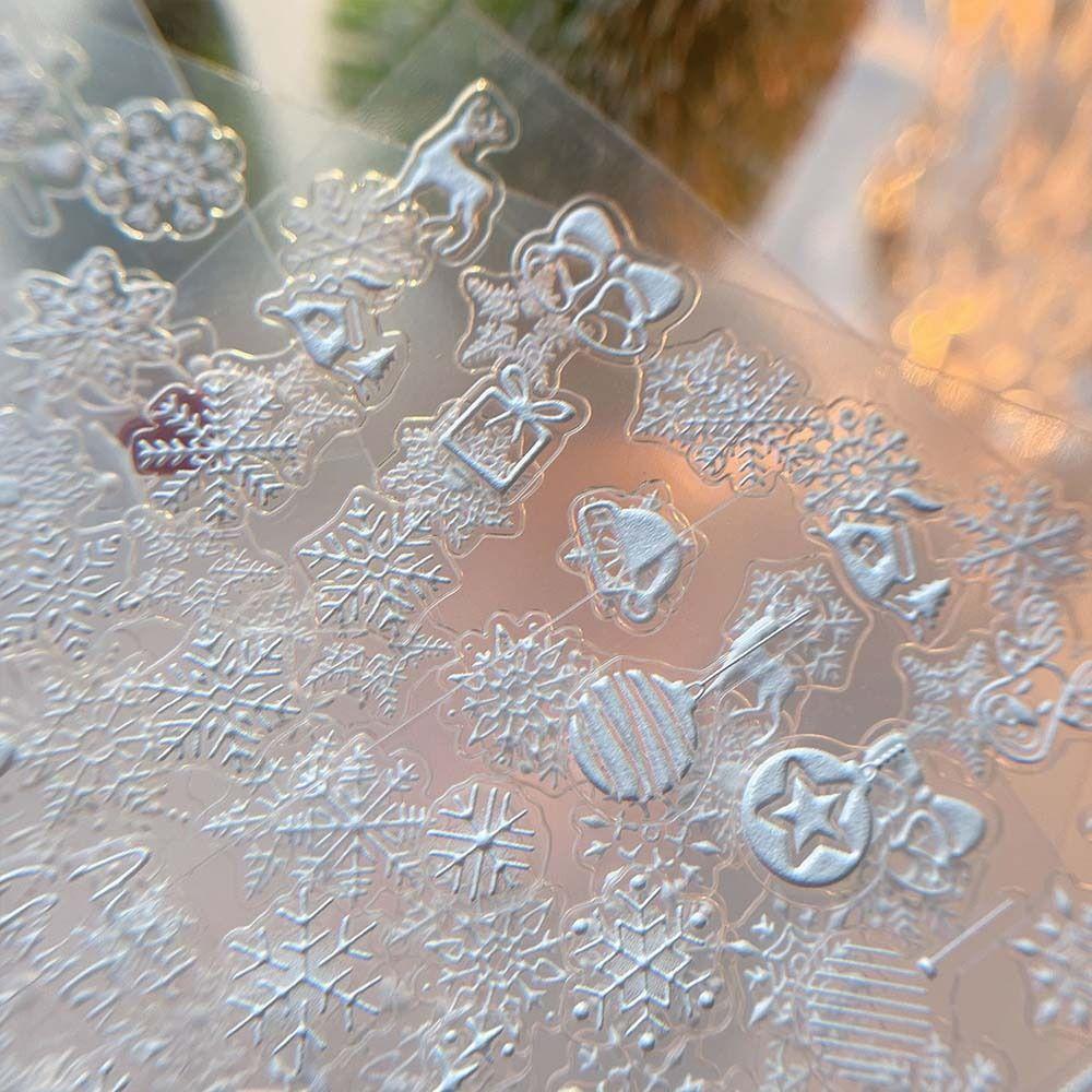 Nail Accessories Christmas Snowflake Nail Stickers Christmas Nail Decorations Christmas Party