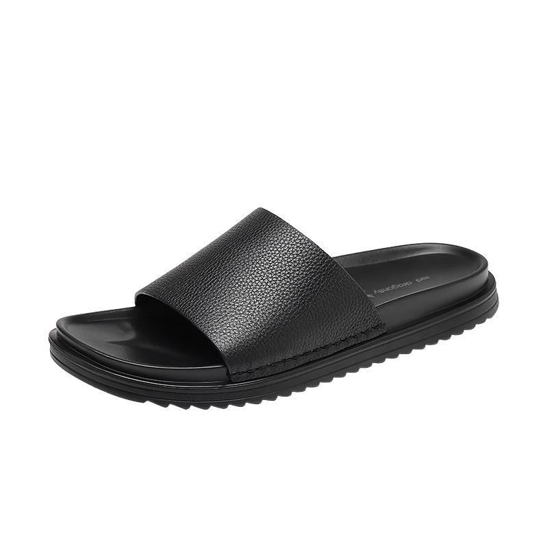 Red Dragonfly Men s Leather Summer Slippers 43
