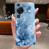 Für Huawei P60 Pro 2023 p60pro Hülle Cover Luxus Mode Schmetterling Blumen Transparent Weiches TPU Fundas Für Huawei P 60 P60 Pro Hülle