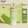 RELEA 1300ml Isolierter Becher mit Strohhalm und Griff