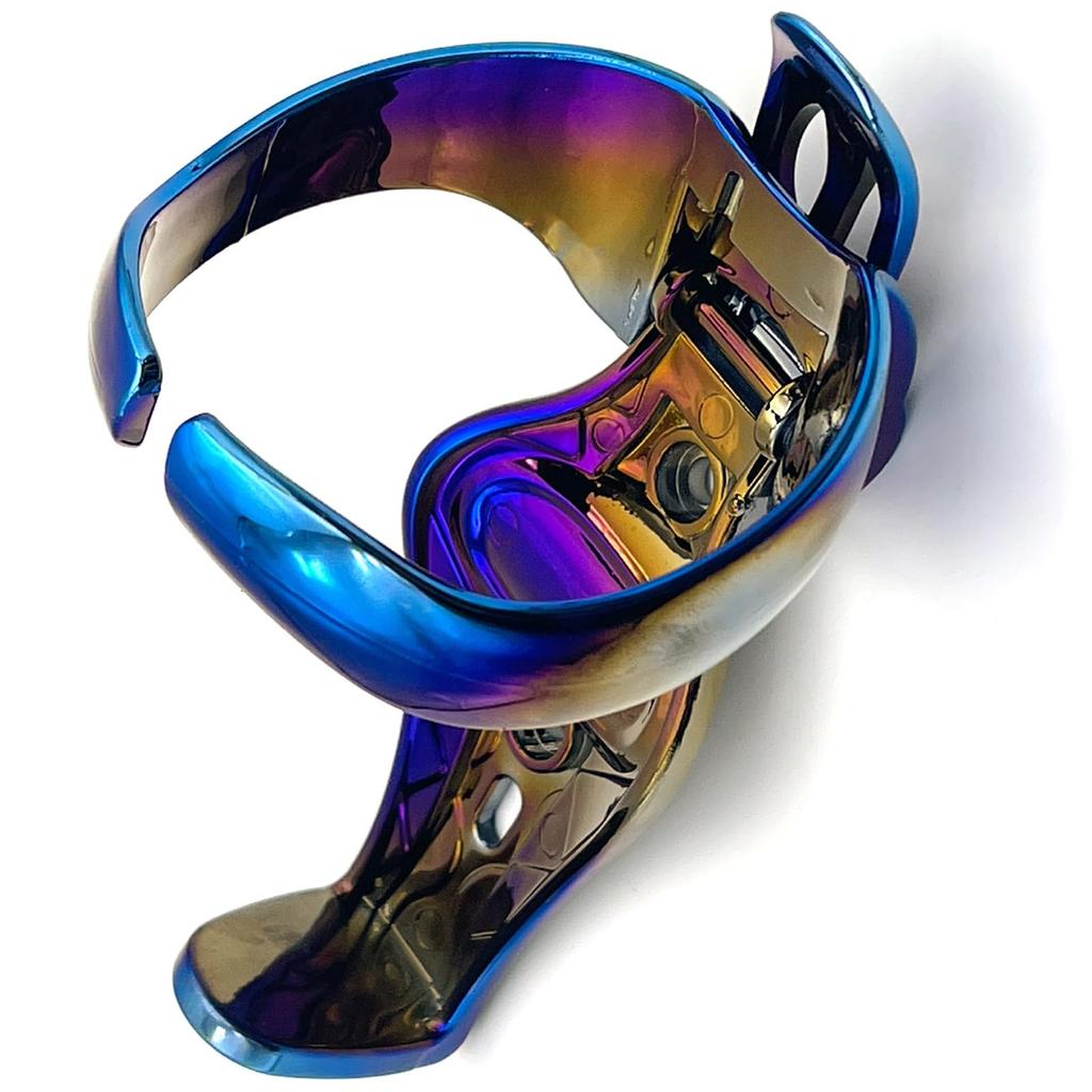 LEXOR Drink Holder Handlebar Clamp Mount Titanium Look Motorcycle/Bicycle Holder/Bottle