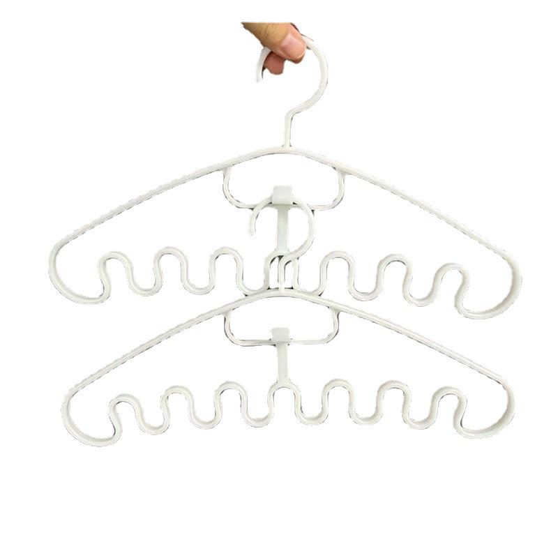 Wave Pattern Non-Slip Clothes Hanger - Seamless, Multi-functional for Dorm Use.