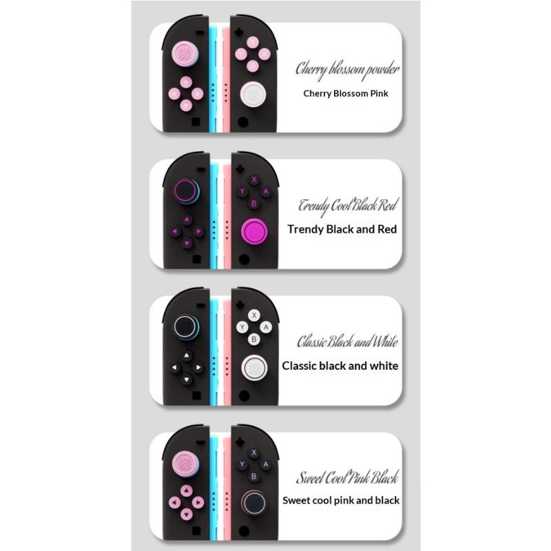 Thumb Button Caps For Switch 2 Joysticks Controller Colorful Silicone Cap For Switch 2 Handle Accessories