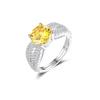 Versatile Yellow Diamond Ring: Openable Design, Luxurious & Stylish Gift for Women