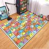 Children’s Snakes and Ladders Game Playmat Rug Carpet for Bedroom Living Playroom Fun Learning Floor Kids anti slip Mat Door
