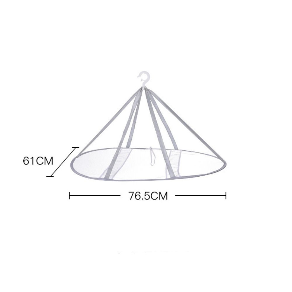 Anti-deformation Clothes Basket Folded Mesh Laundry Basket Clothes Drying Net Rack  Clothes Laundry