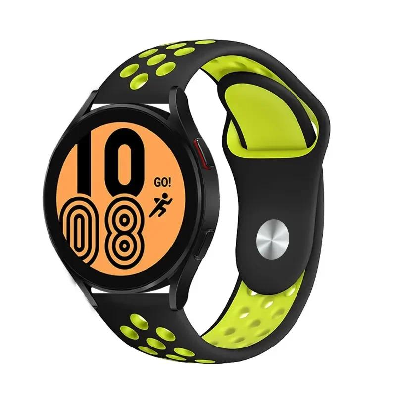 Classic 20mm 22mm Strap for Samsung Galaxy Watch 6 4 Classic 5 Pro 45mm 44mm 40mm 47mm 43mm Sport Silicone For Huawei 4 gt-2-3-Pro