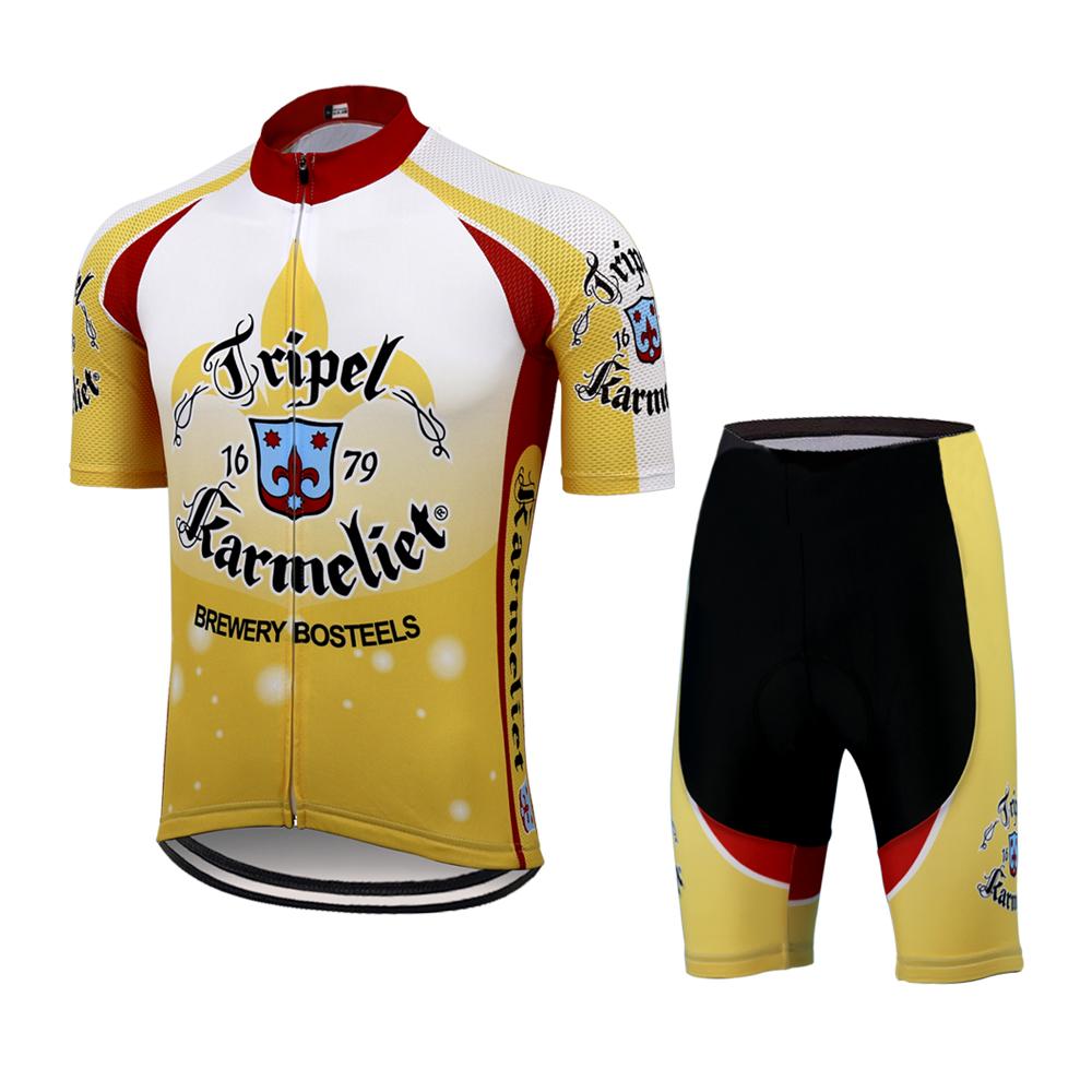 Men's Cycling Jersey Set, Breathable, with Multi Gel Pad, for MTB, Summer Breathable Cycling Suit Set