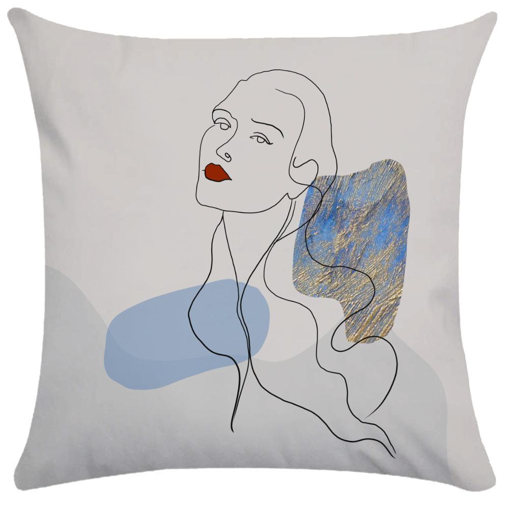 50x50cm Pillowcase Nordic Square Pillowcase Living Room Decoration Backrest Cover Sofa Cushion Pillowcase