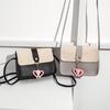 Heart Shaped Pendant Small Square Bag Women's Korean Crossbody Bag