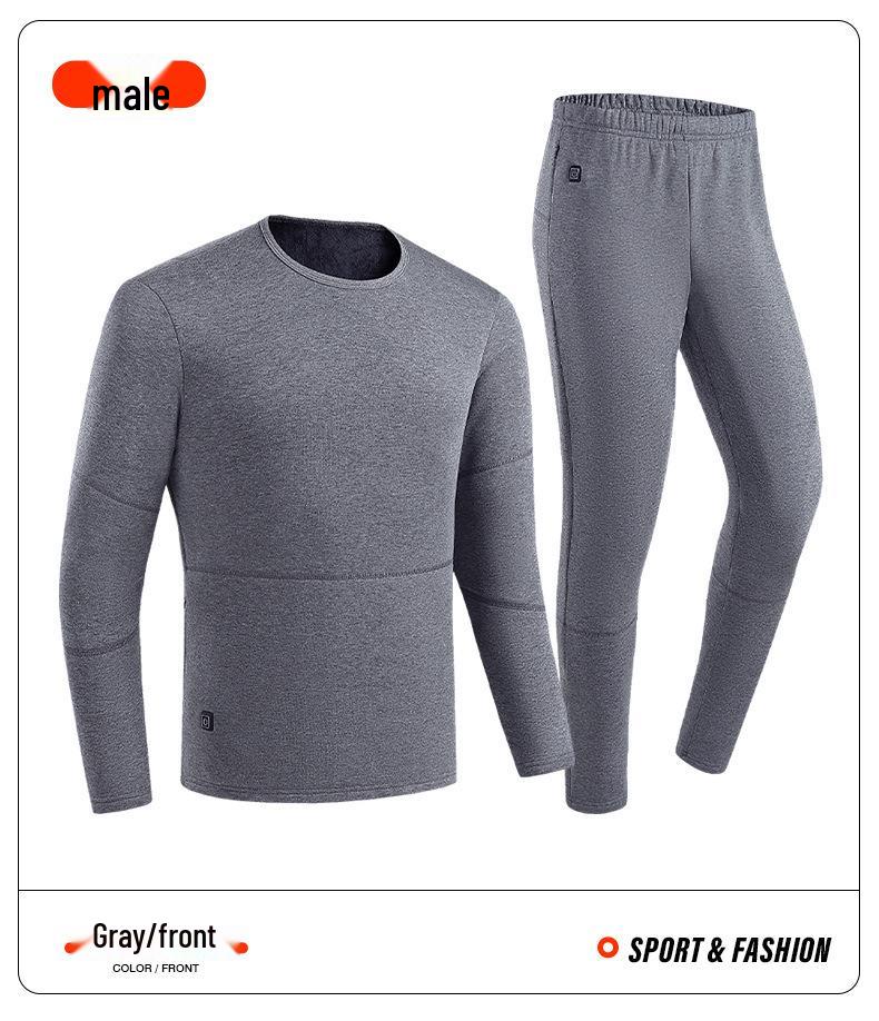 Smart 28-Zone Heated Underwear Set for Men & Women - Winter Warmth & Constant Temperature Control