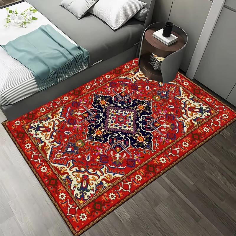 Bohemian Praní v pračce Koberec do obývacího pokoje Měkký Protiskluzový Etnický styl Koberec do ložnice Šatna Skládací Domácí dekorace
